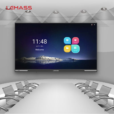 شاشة عرض LED تجارية مقاس 165 بوصة بدقة 4K HDR ذكية لغرفة الاجتماعات