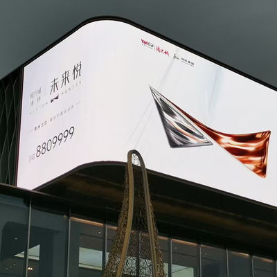 شاشة LED الخارجية الثابتة التجارية P10 هيكل الربط المرن المقاوم للماء IP65