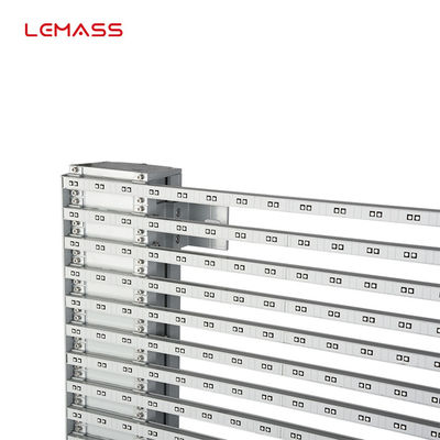 شاشة العرض LED الشفافة التجارية P8 ألوان المظهر المخصصة 1000 * 500 مم LMS-Mesh