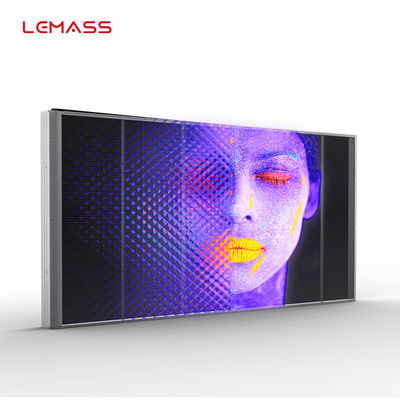 شاشة LED تجارية شفافة SMD 3510 شاشة LED P3.9 شفافية عالية