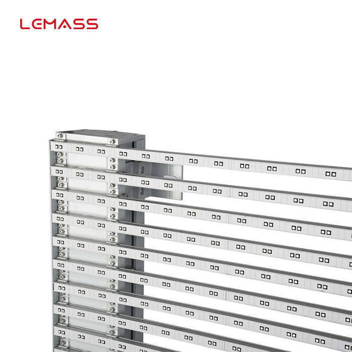 شاشة العرض LED الشفافة التجارية P8 ألوان المظهر المخصصة 1000 * 500 مم LMS-Mesh