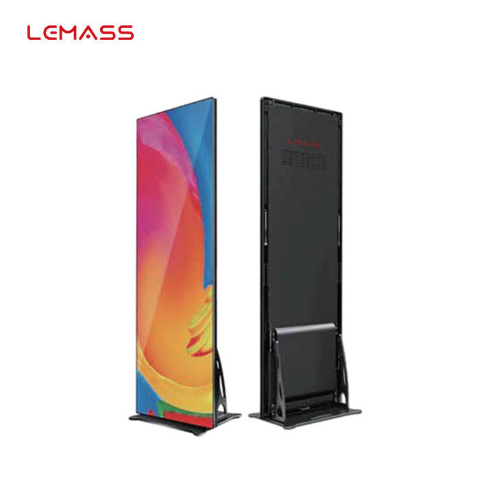 شاشة عرض ملصق LED ذكية P1.9 ، شاشة LED تجارية محمولة سمك 2.5 سم