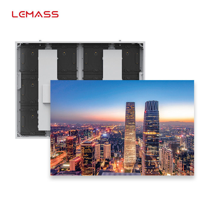 شاشة LED خارجية ثابتة P5 90 درجة بالألوان الكاملة LMS-NCV 6000cd / Sqm سطوع عالي